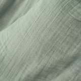 Taie d'oreiller GAÏA vert eucalyptus - détail matière