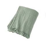 Plaid Gaïa Vert eucalyptus - packshot