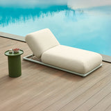 Bain de soleil ICAPUI — Tissu déperlant crème et aluminium