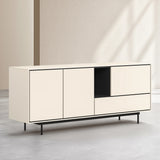 Buffet Farrel beige - vue de détail piètement métal