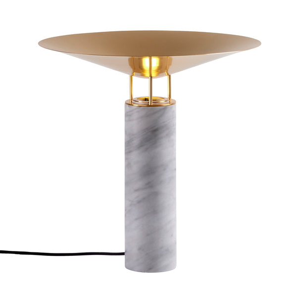 Lampe de table REBOUND Sans cuir — Marbre Carrare