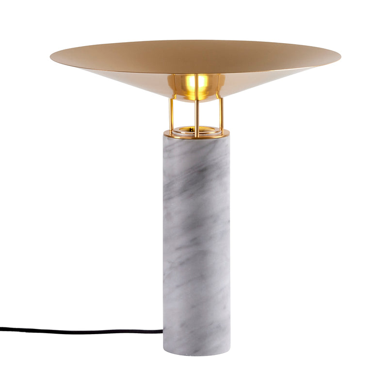 Lampe de table REBOUND Sans cuir — Marbre Carrare