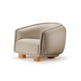 Fauteuil Charlie — bouclê latte structure, 056-0 beech solid wood feet