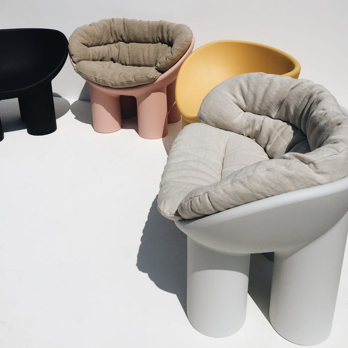 Canapé Roly poly — Ochre yellow