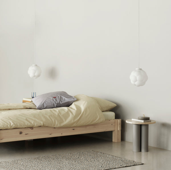 Table d'appoint Dit Grey — Travertine Silver