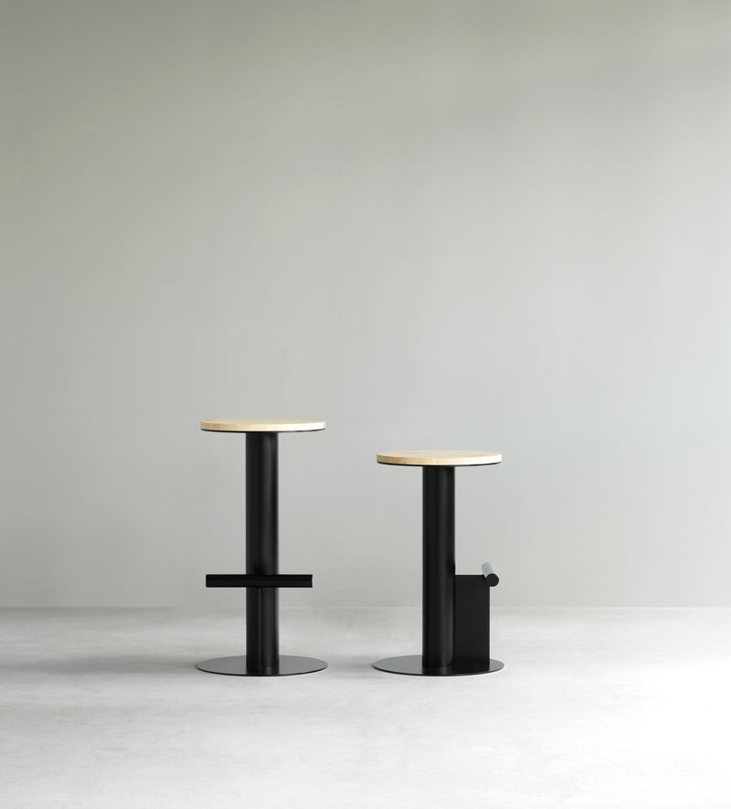 Tabouret de bar Pole — Pine/Black