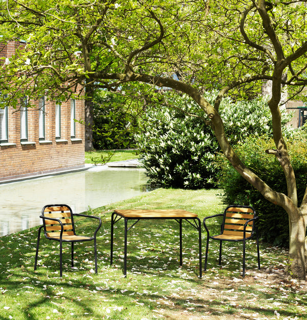 Chaise avec accoudoirs Vig Robinia — Black