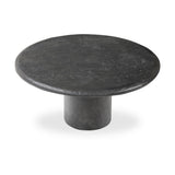 Table basse BONNIE - Béton texturé noir - vue de face