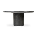 Table basse BONNIE - Béton texturé noir - vue de côté