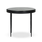 Table d'appoint YOKO - Verre Vert Mousse - vue de face