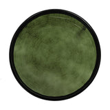Table d'appoint YOKO - Verre Vert Mousse - vue de dessus