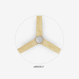 Ventilateur de plafond HEYWOOD — Blanc