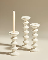Bougeoir Slave offwhite H25 cm