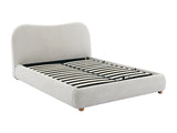 Lit coffre Vanari tissu beige