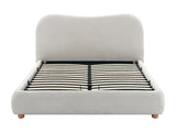 Lit coffre Vanari tissu beige