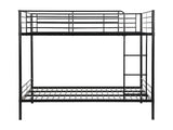 Lits superposés Duotis 2 x 120 x 190 cm noir