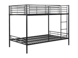 Lits superposés Duotis 2 x 120 x 190 cm noir