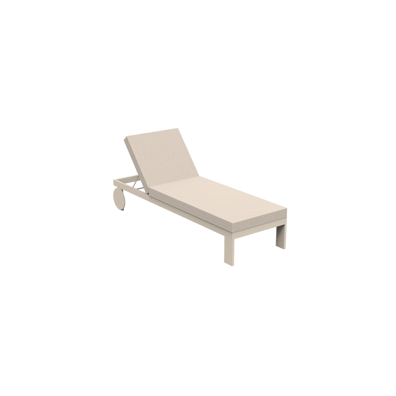 Chaise longue Outdoor Posidonia — Ecru