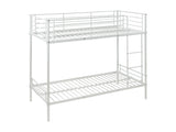 Lits superposés Duotis 2 x 90 x 190 cm + lit d'appoint blanc