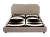 Lit coffre Vanari tissu taupe