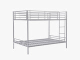 Lits superposés Duotis 2 x 120 x 190 cm argenté