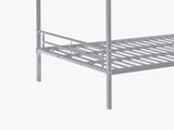 Lits superposés Duotis 2 x 120 x 190 cm argenté