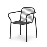 Chaise avec accoudoirs Vig — Black