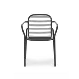 Chaise avec accoudoirs Vig — Black