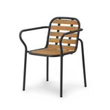 Chaise avec accoudoirs Vig Robinia — Black