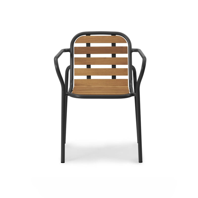 Chaise avec accoudoirs Vig Robinia — Black