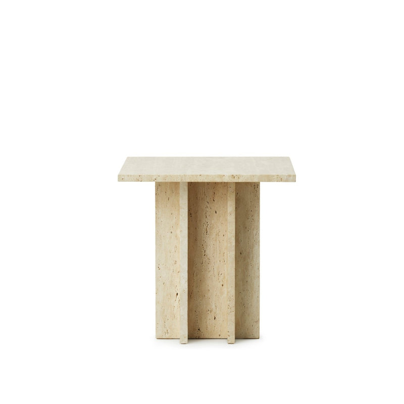 Table basse Edge Small — Travertine