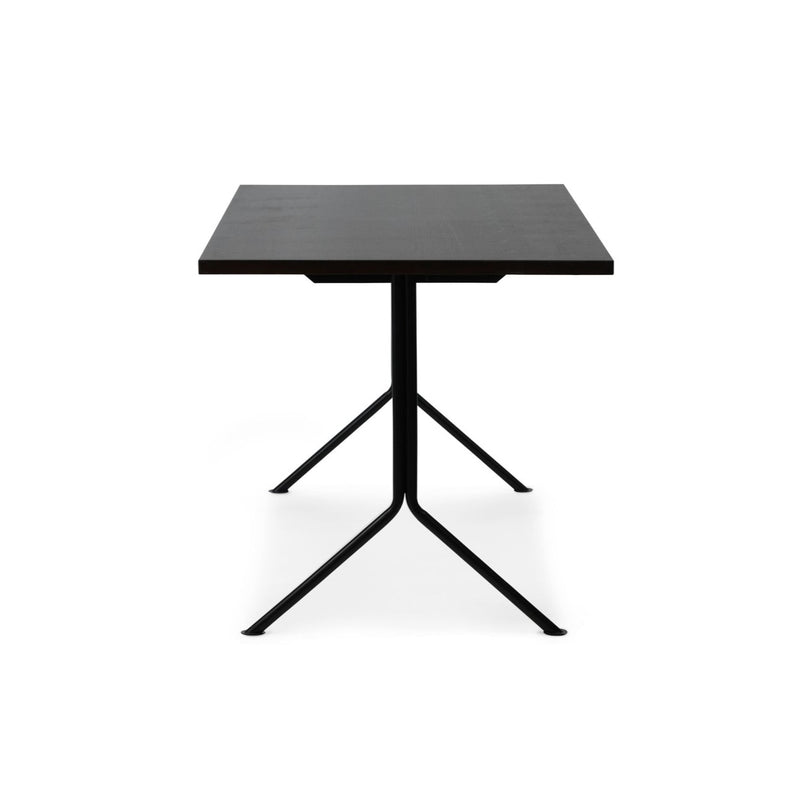 Bureau Kip Acier noir — Marron foncé
