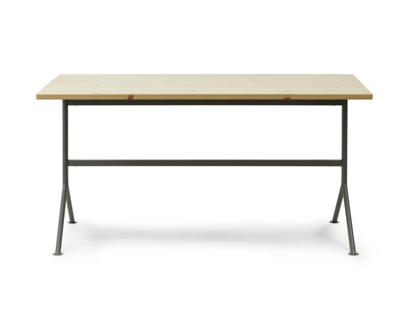Bureau Kip Acier gris — Pin