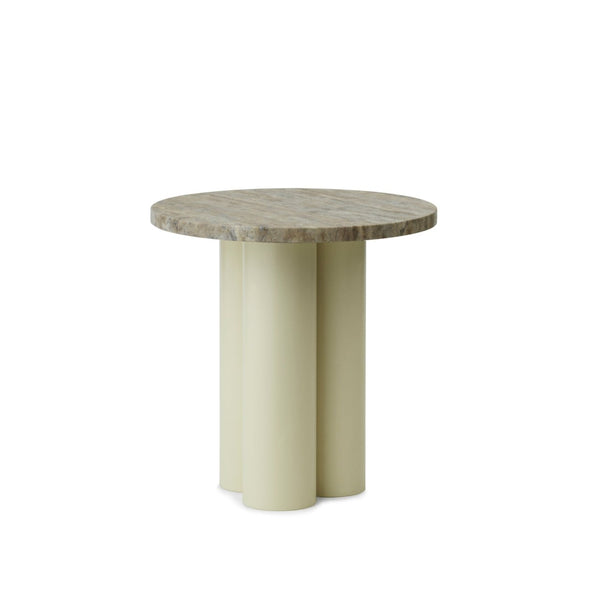 Table d'appoint Dit Sand — Travertine Silver