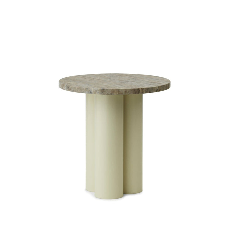 Table d'appoint Dit Sand — Travertine Silver