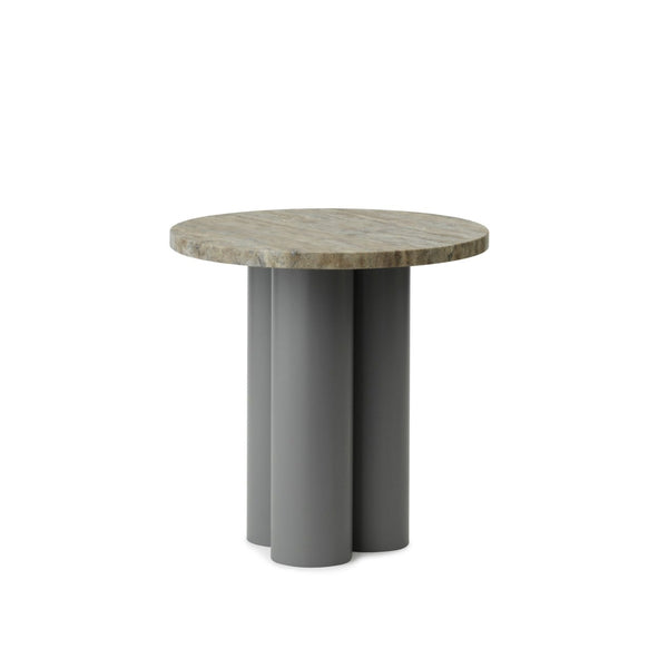 Table d'appoint Dit Grey — Travertine Silver