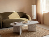 Table basse TOPANIA - Blanc effet marbre