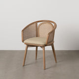 Chaise — Tissu naturel beige