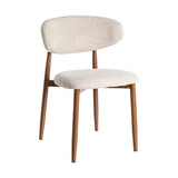 Chaise CONTRACT — Beige tissu-métal