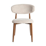 Chaise CONTRACT — Beige tissu-métal