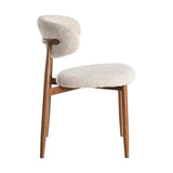 Chaise CONTRACT — Beige tissu-métal