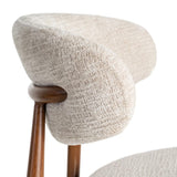 Chaise CONTRACT — Beige tissu-métal