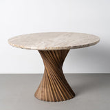 Table à manger Marbre/Bois