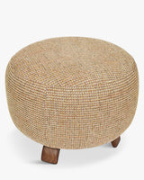 Pouf Platon détail pieds frêne