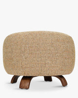 Pouf Platon tweed jaune miami - packshot
