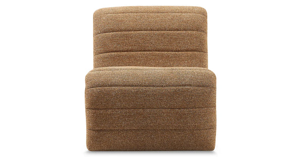 Fauteuil Flow — Matière  Bois / Tweed marron chêne