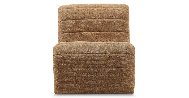 Fauteuil Flow — Matière  Bois / Tweed marron chêne