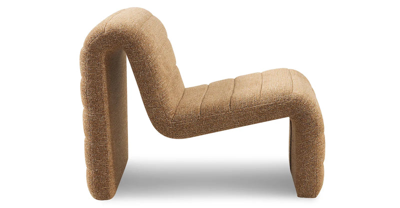 Fauteuil Flow — Matière  Bois / Tweed marron chêne