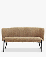 Banquette 2 places RAY — Tweed jaune miami, packshot face