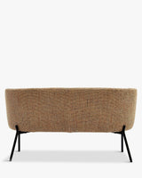 Banquette 2 places RAY — Tweed jaune miami, vue détail
